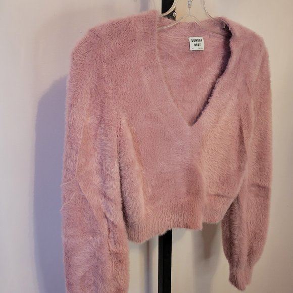 Aritzia Sunday Best Kitten V-Neck Sweater - Picture 3 of 4